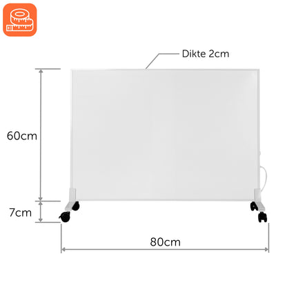 Infrarood Paneel 450W - Vrijstaand - Wit - Elektrische Verwarming