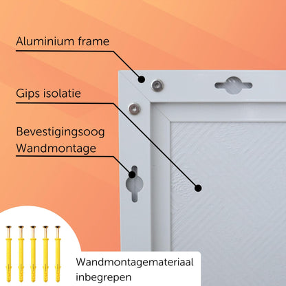 Infrarood Paneel 1200W - Vrijstaand - Wit - Elektrische Verwarming