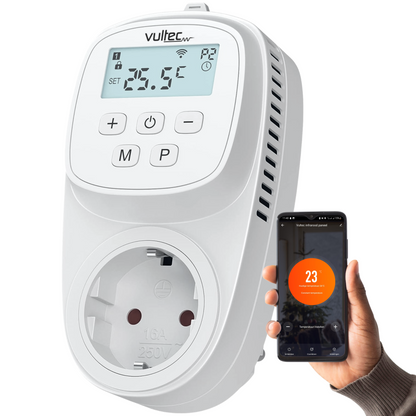 Vultec Smart Plug-in Thermostaat - Wifi thermostaat